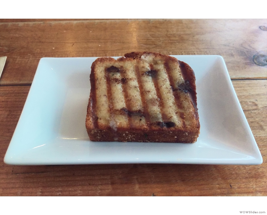 I'll leave you with an awesome slice of banana bread (toasted) from my most recent visit.