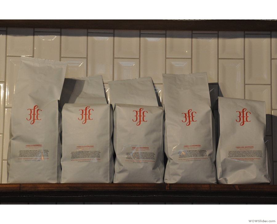 This, meanwhile, is The Pocket's supply, all from Dublin's venerable 3FE.