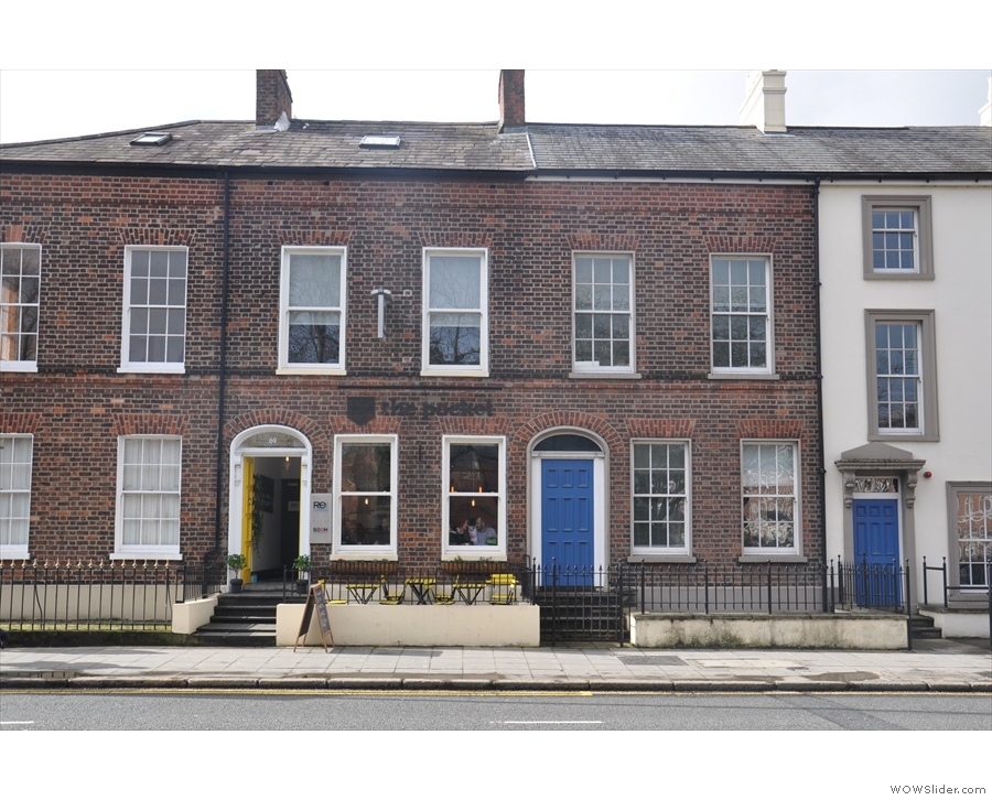 On University Road, south of Belfast city centre, you'll find this row of brick terraces...