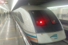Shanghai's Maglev train, connecting Pudong Airport with (almost) the city centre.