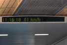 We departed at 10.15. 18 seconds in and we're already at 61 km/h.