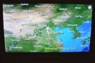 As the meal is cleared away, we pass close by Beijing, still heading north...