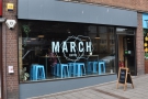 March Coffee on Exeter's South Street. I'm already loving the massive window.