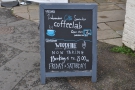 The A-board confirms it: this is the home to another branch of Coffee Lab!
