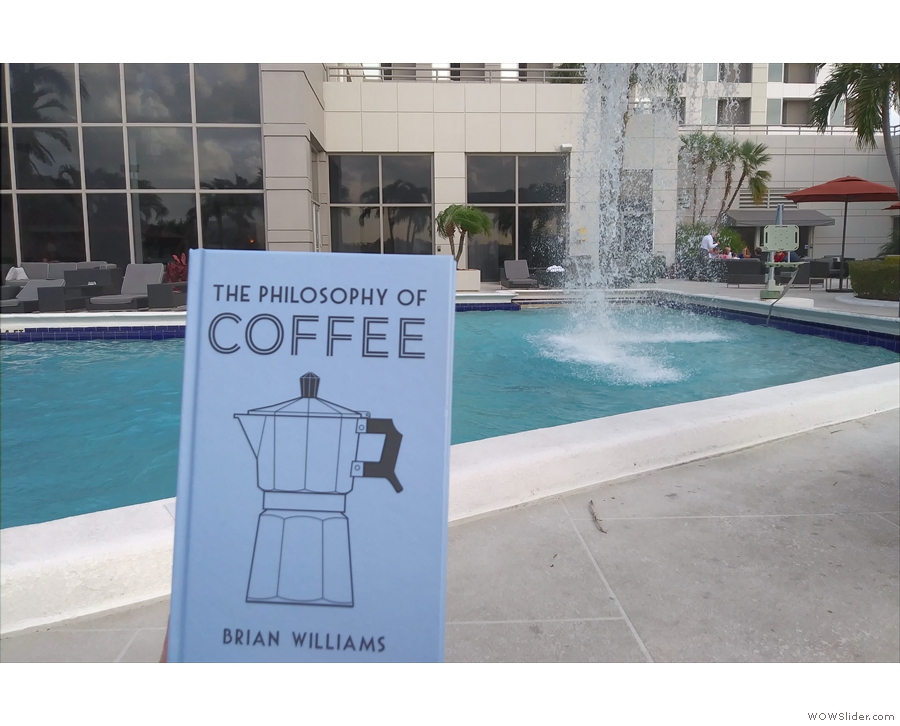 Meanwhile, I finally get to read my own book, sitting by the pool in Miami.