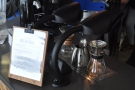 Meanwhile, the coffee is off to the left, starting with the Seraphim pour-over machine...