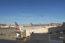 The only picture I got of my plane, at the gate in Phoenix. It's the third tail along!