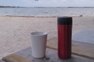 Still in the Keys, I took my coffee to Cannon Beach in Key Largo the following day.