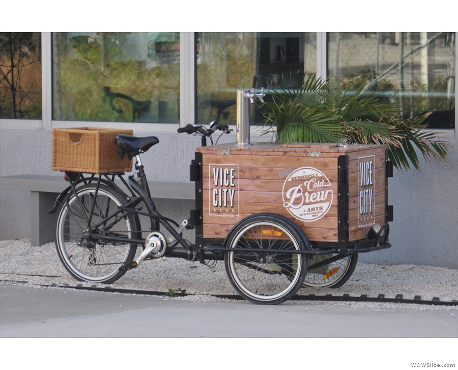 ... and Vice City Bean's cold brew tricycle.