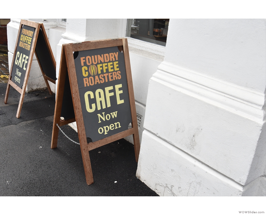 ... for the ground floor is also home to the Foundry Coffee Roasters cafe!