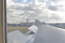 All of a sudden we're on the ground at Heathrow, flaps deployed.
