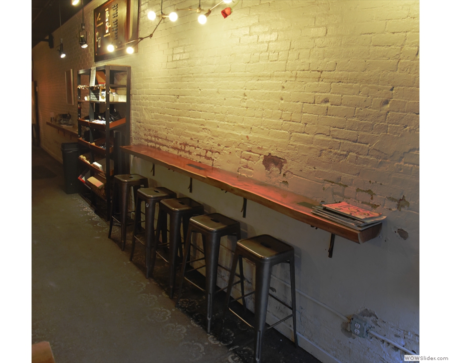 ... as is the narrow bar against the right-hand wall.