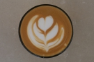 Lovely latte art from Max, one of the owners.