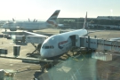My ride to Boston, a British Airways Boeing 777 on the stand at Heathrow T5.