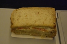... a pre-landing snack. This sandwich, in fact. It was far better than I've made it look!