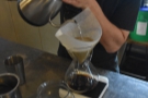 This is Charles making my Chemex, using a naturally-processed Bolivian single-origin.