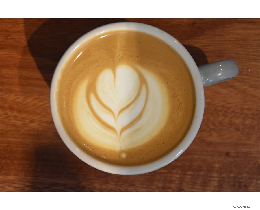 Nice latte art from Marissa.