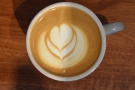 Nice latte art from Marissa.