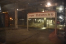 It was dark, so I didn't see much. This is New Haven, one of many stops on the way.
