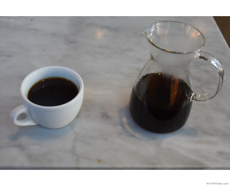 ... before I had the same coffee as pour-over through the V60. 