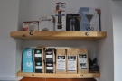 Talking of which, there's a small shelf with some coffee and coffee-making kit.