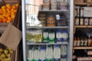 ... followed by a chiller cabinet full of local dairy produce...