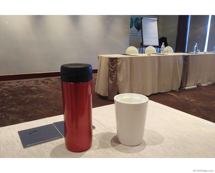 I also took my Travel Press and Therma Cup down to the meeting rooms with me.