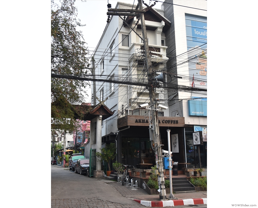 On a corner of Rachadammoen Road in the centre of Chiang Mai, stands this building...
