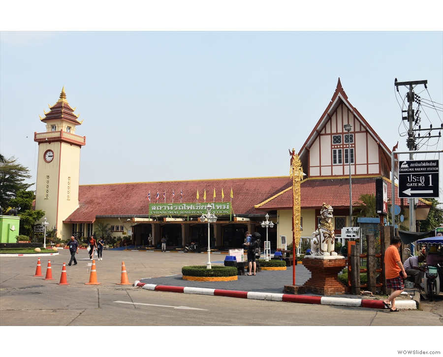 Chiang Mai station, looking very lovely on Tuesday afternoon. 