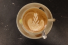 ... with some lovely latte art by Nico.