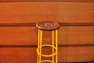 ... while this is one of two awesome stools at the counter.