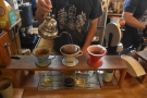 I was fascinated by the way the coffee was continually poured onto the top of the...
