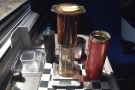 ... and provide a stable surface for my Aeropress. Just add hot water from the cafe car.