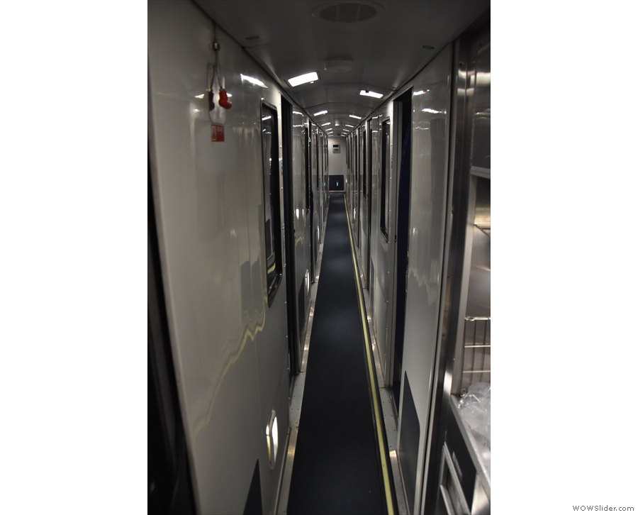 After my coffee, I went wandering down the narrow corridors of the sleeper cars...