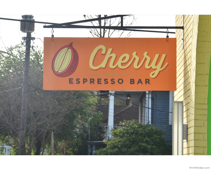 The cheery sign gives the game away: this is the home of the original Cherry Espresso Bar.