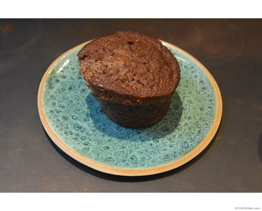 For my cake option, I went for a sticky date muffin...