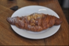 I was also given an almond croissant to try...