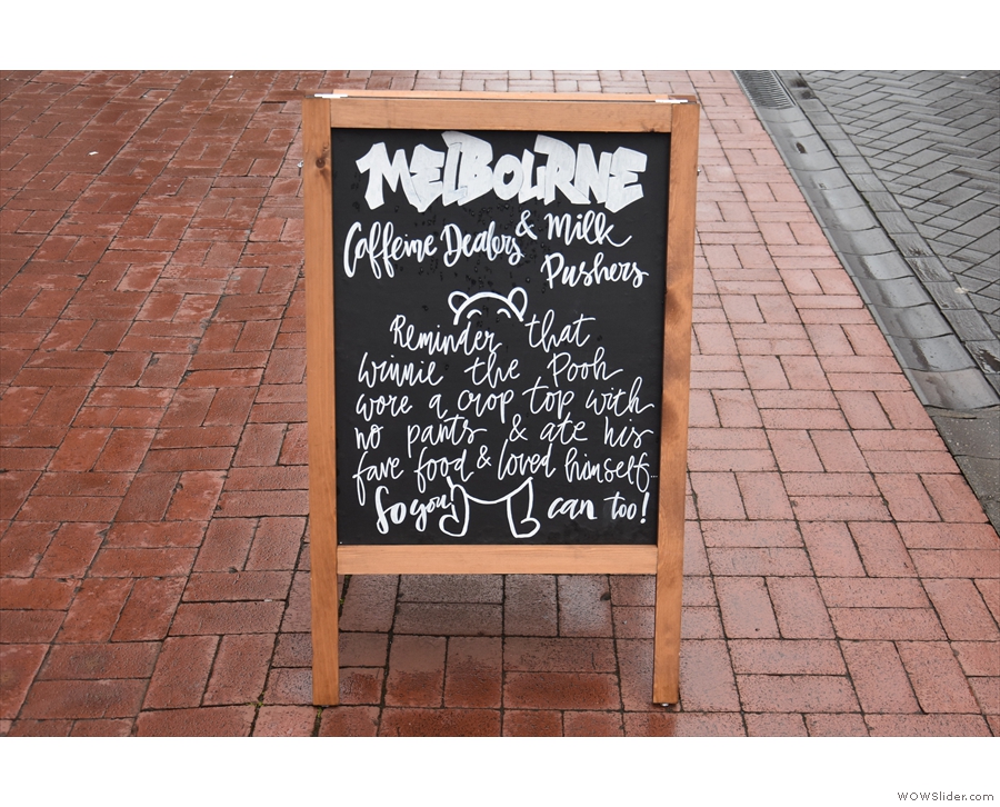 ... Melbourne in Lichfield. The A-board rather gives the game away.