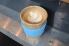 The end result: a lovely flat white in my Eco To Go cup.