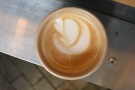 It was probably the best latte art of the whole day too.