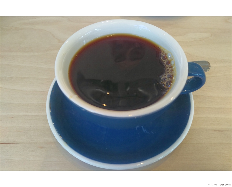 I popped over on Wednesday to try No. 4, the Bumbogo from Rwanda...