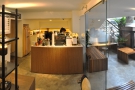 Vietnam Coffee Republic is shallow and wide, with the counter in the right-hand end...