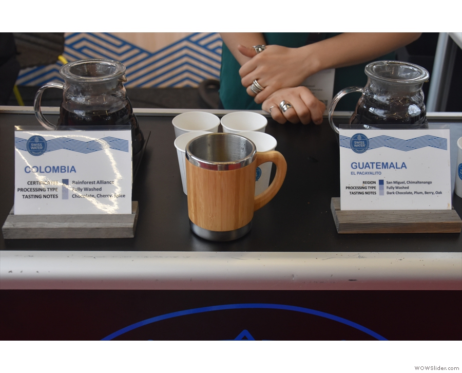 Here I took my new WAKEcup to try out some of the single-origin decafs on offer.