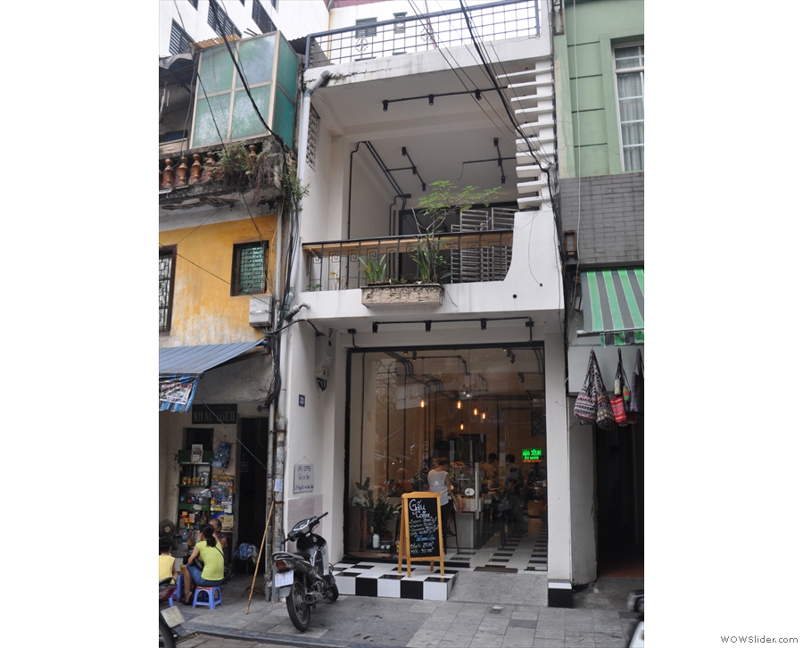 On a busy street in Hanoi's old city, a modest, two storey building is worth a closer look.