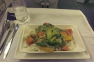 Not long after, my main course, a Thai vegetable curry, was served.