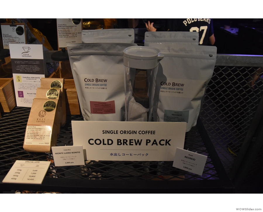 There's also cold brew packs. Moving on...