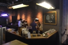 On the right is the pour-over bar, behind which is the packing area for the roastery.