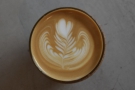 ... and its lovely latte art.