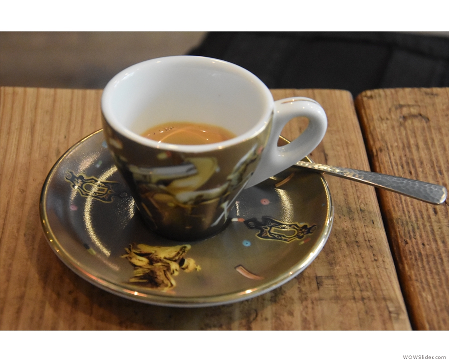 I popped back later in the week to try thie latest single-origin espresso...