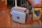 One of the many Apple PCs re-used as stools...